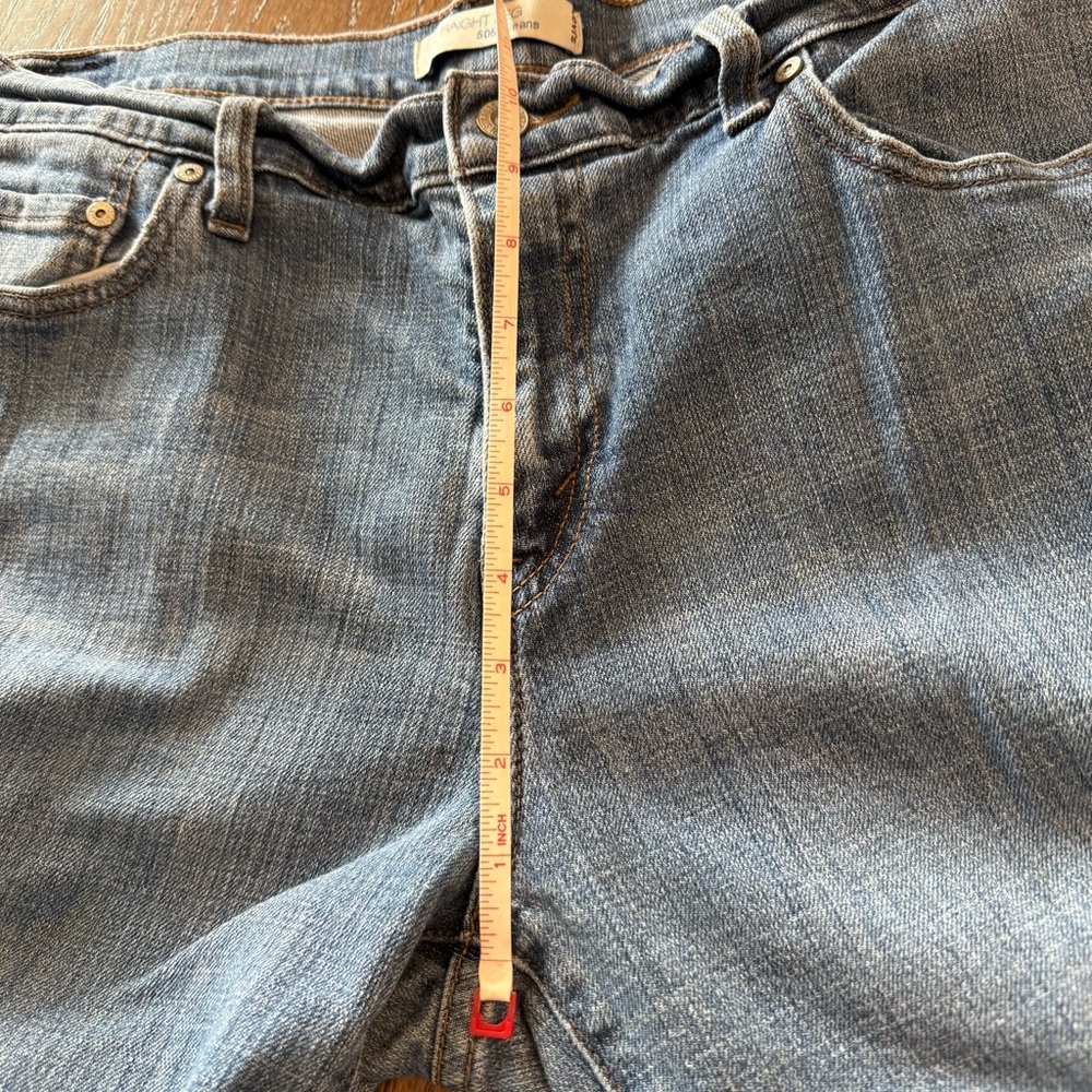 Levi's classic 505 Straight Leg Blue Jeans size 14S - Picture 9 of 10